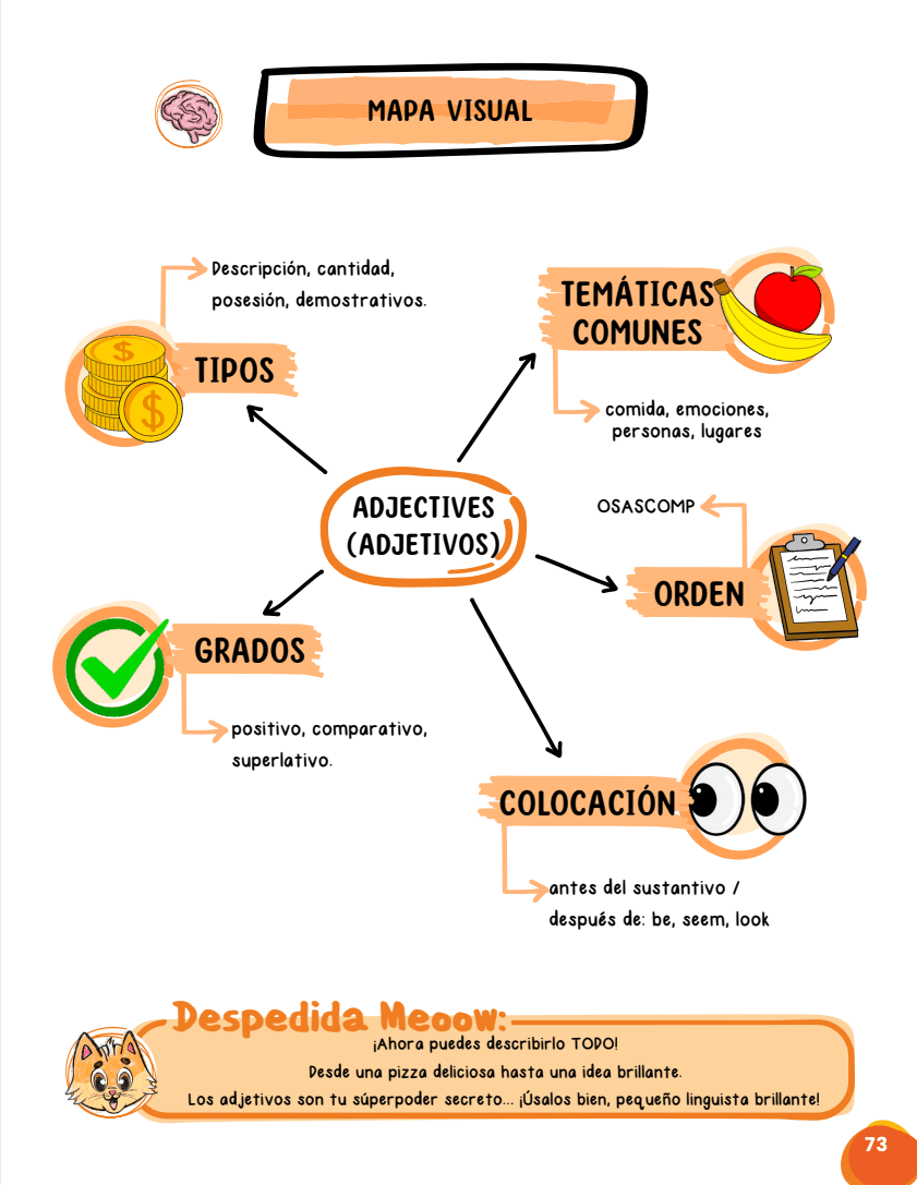 Mapas mentales detallados claros y coloridos de los apuntes Dr. Meoow